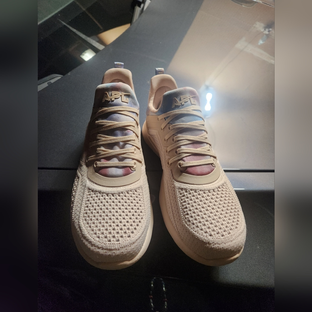 Brand new APL Tracer training shoes in size 7.5. Color nude pink with watercolor